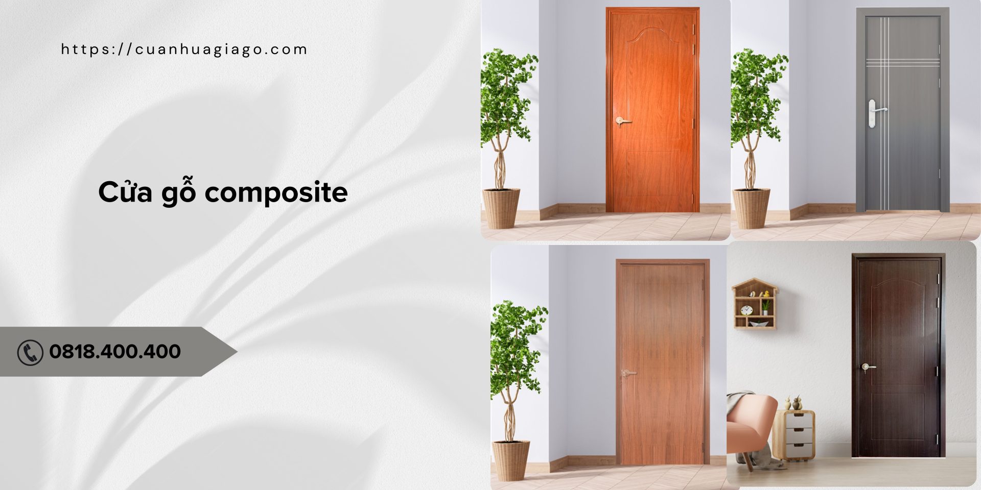 Cửa nhựa giả gỗ được ứng dụng trong nhiều công trình khác nhau