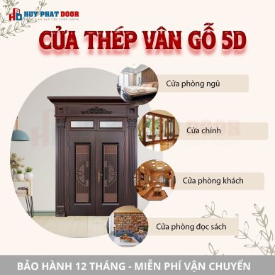 TƯ VẤN BÁO GIÁ CỬA THÉP VÂN GỖ HUYPHATDOOR – CHI PHÍ PHÙ HỢP NHU CẦU