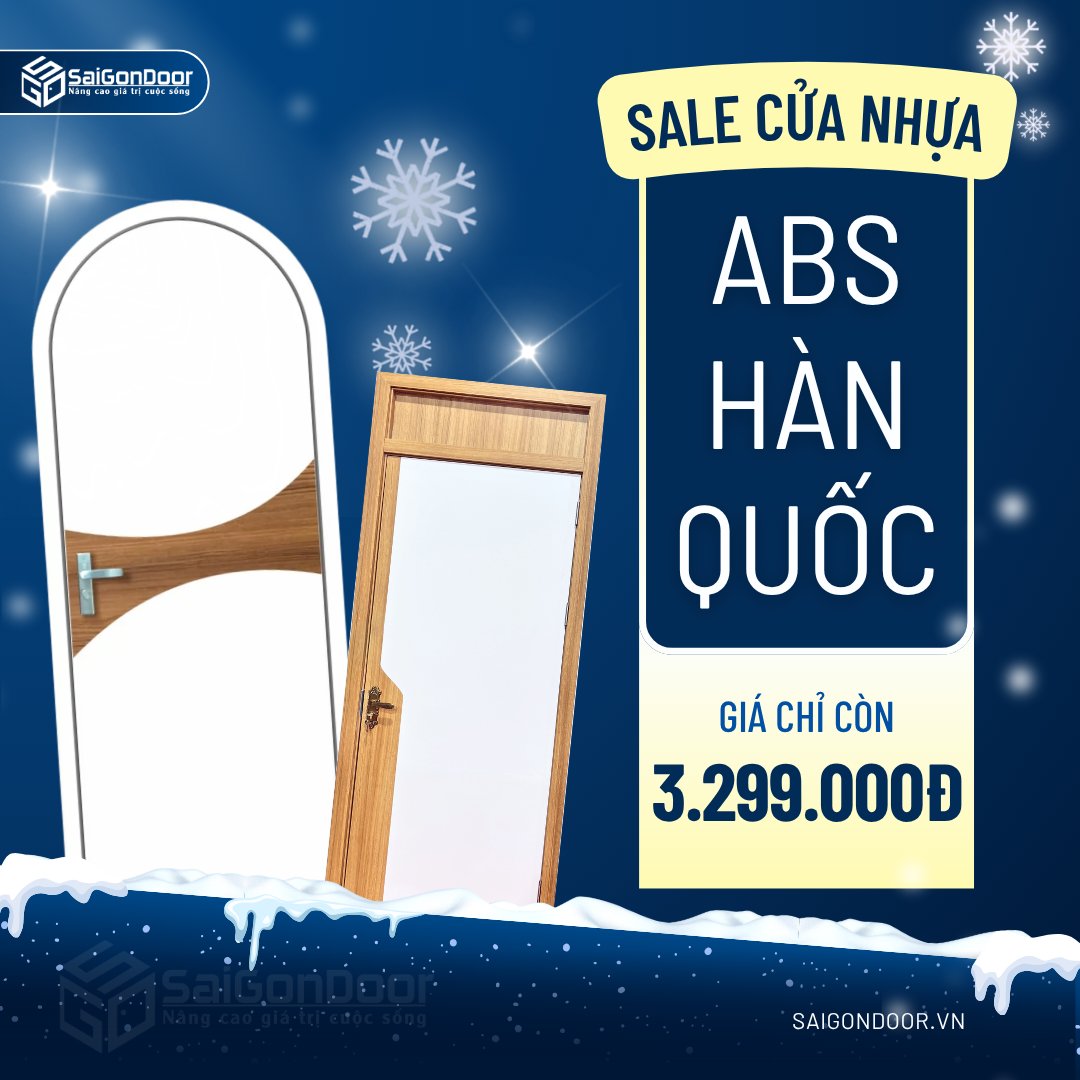 Vì sao nên dùng cửa nhựa ABS Hàn Quốc của SaiGonDoor 3